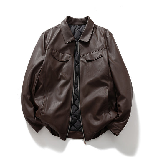 Padded Leather Jacket